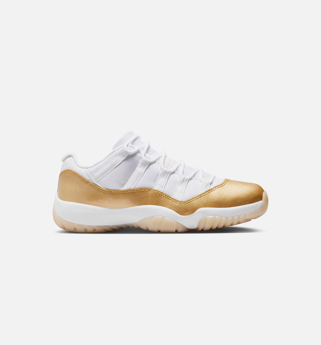 Air Jordan 11 Retro Low Mother's Day - 女款生活方式运动鞋（白/金属金/战队金）