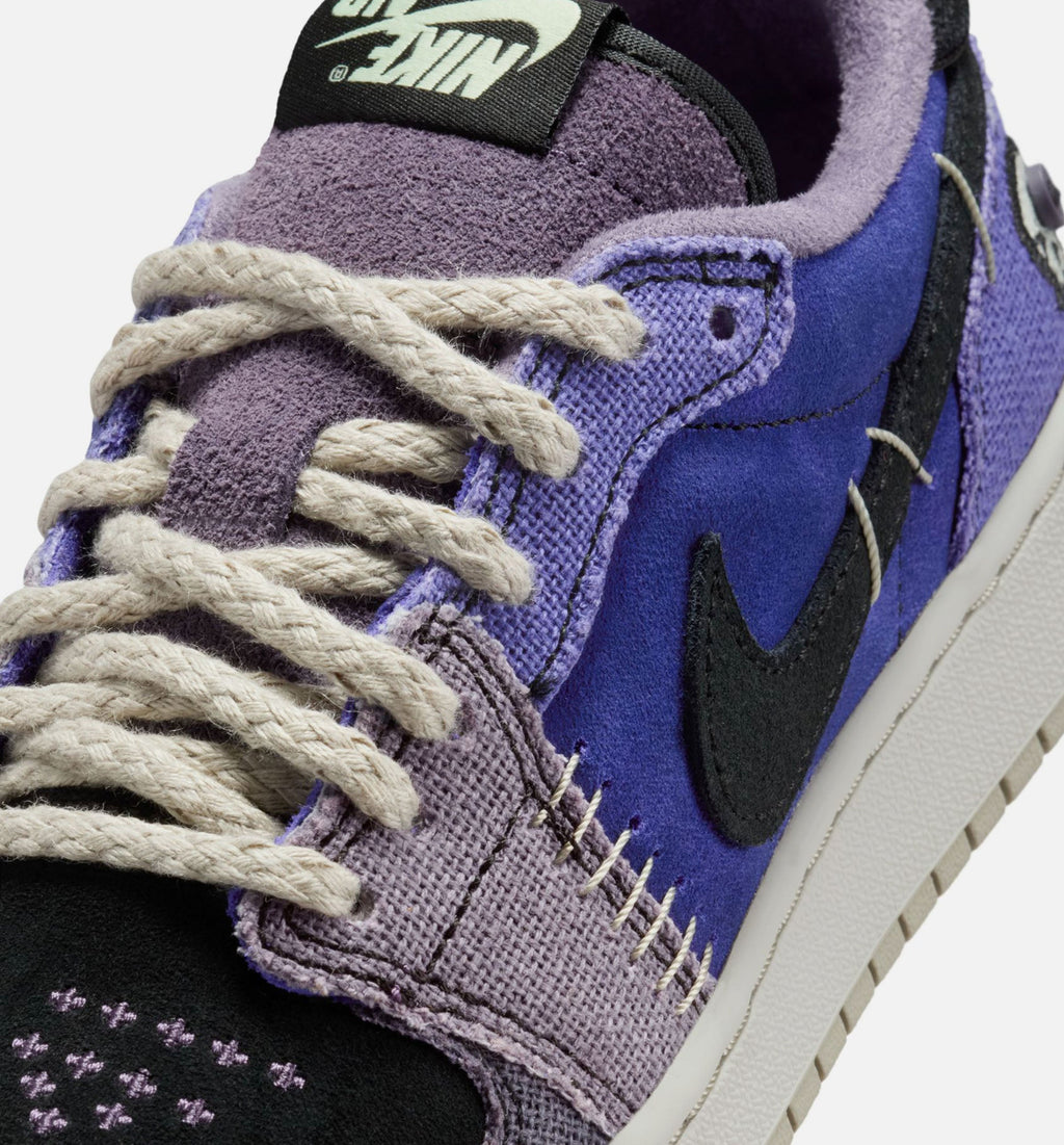 Air Jordan 1 Low OG - 青少年生活方式运动鞋（紫葱色/深葡萄色）