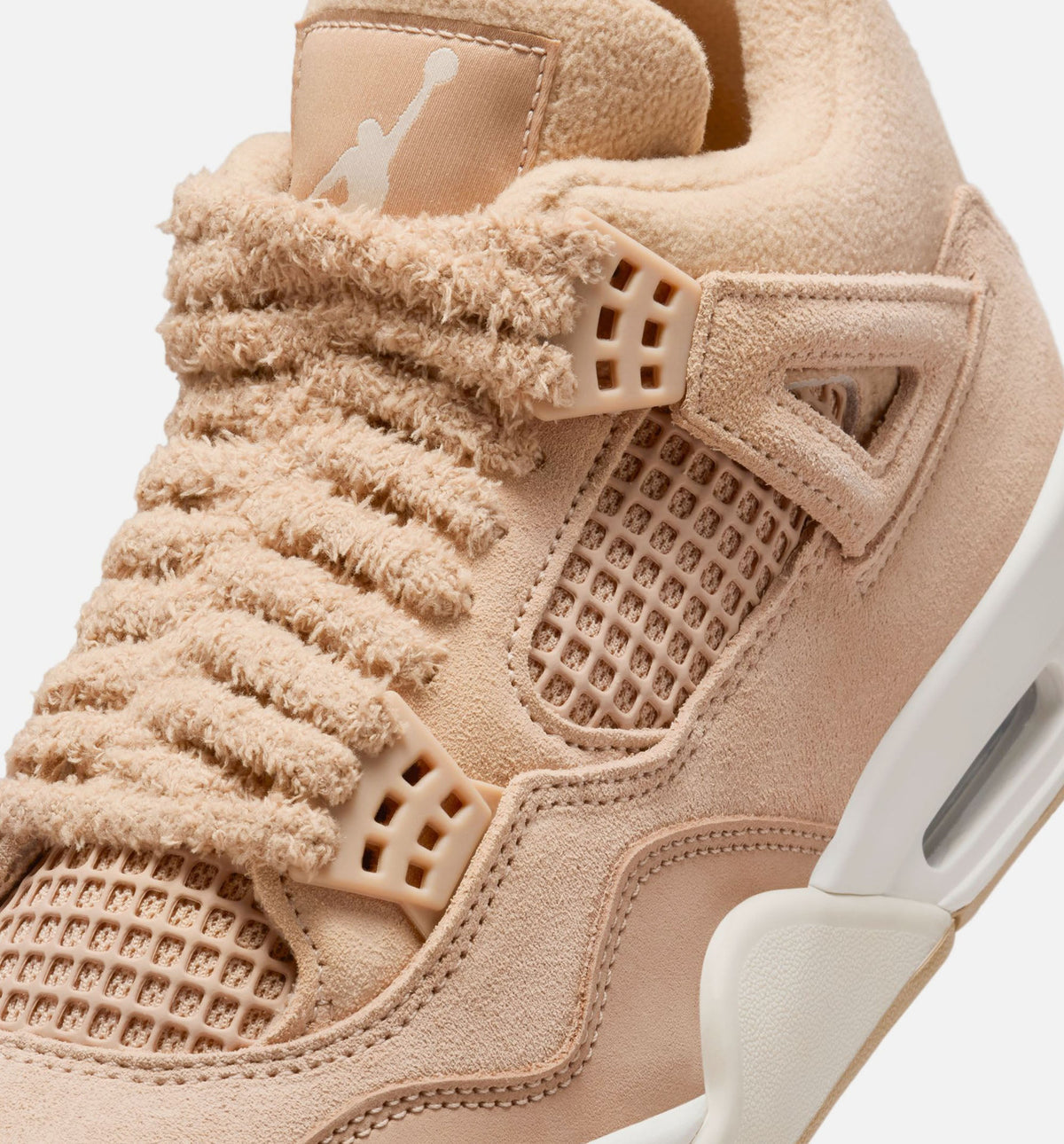 Air Jordan 4 Retro Cozy Girl 女款生活方式运动鞋 - 麻色/淡朴木色