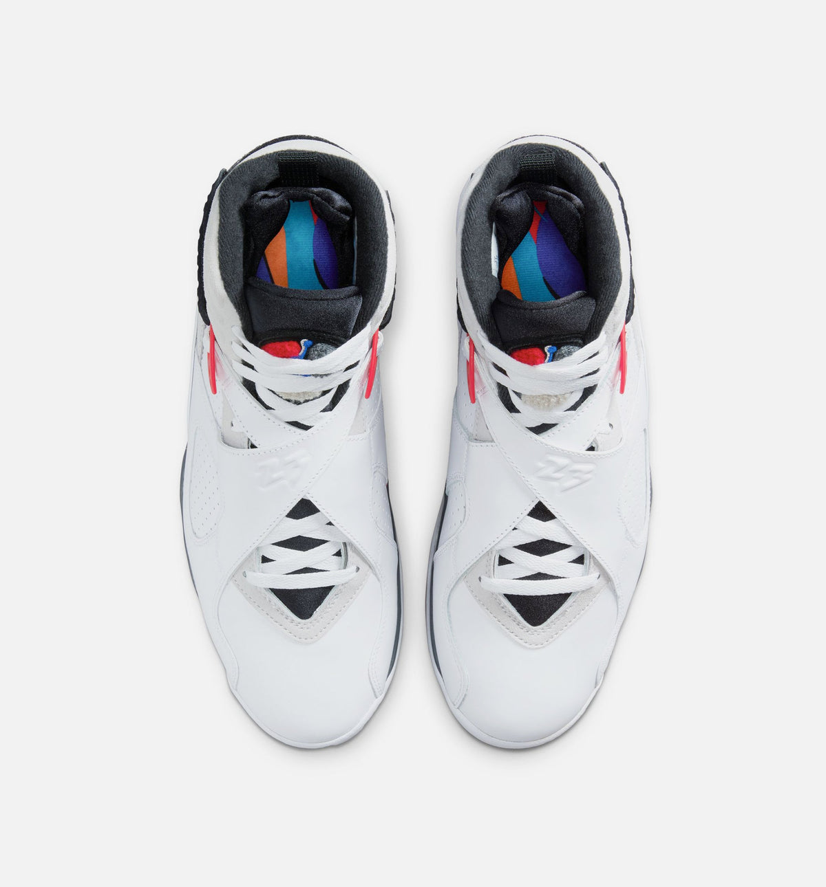 Air Jordan 8 Retro White And True Red 男款生活方式运动鞋 - 白色/黑色/纯红