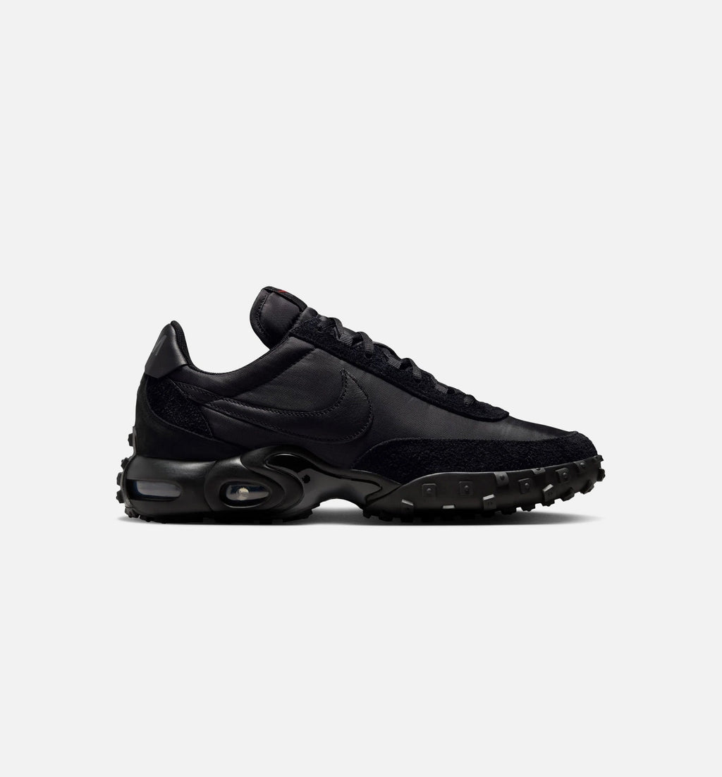Air Max Waffle Black and Anthracite 男款生活方式运动鞋 - 黑色