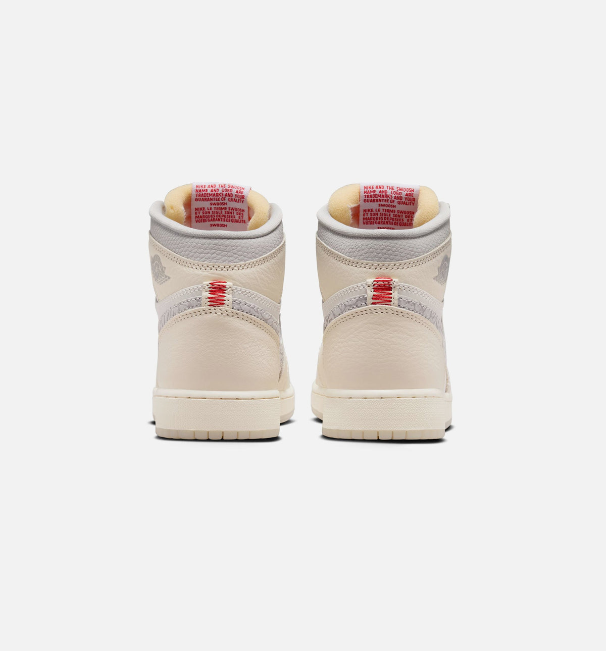 Air Jordan 1 Retro High OG Sail - 青少年生活方式运动鞋（帆布白/大学红/淡象牙/源奴奶白/幻影白）