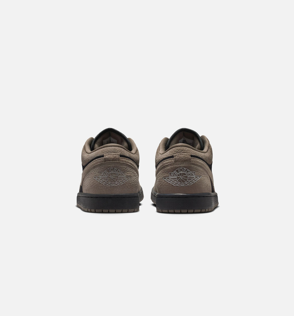 Air Jordan 1 Low SE - 男款生活方式运动鞋（黑/橄榄灰/淡芒果黄）