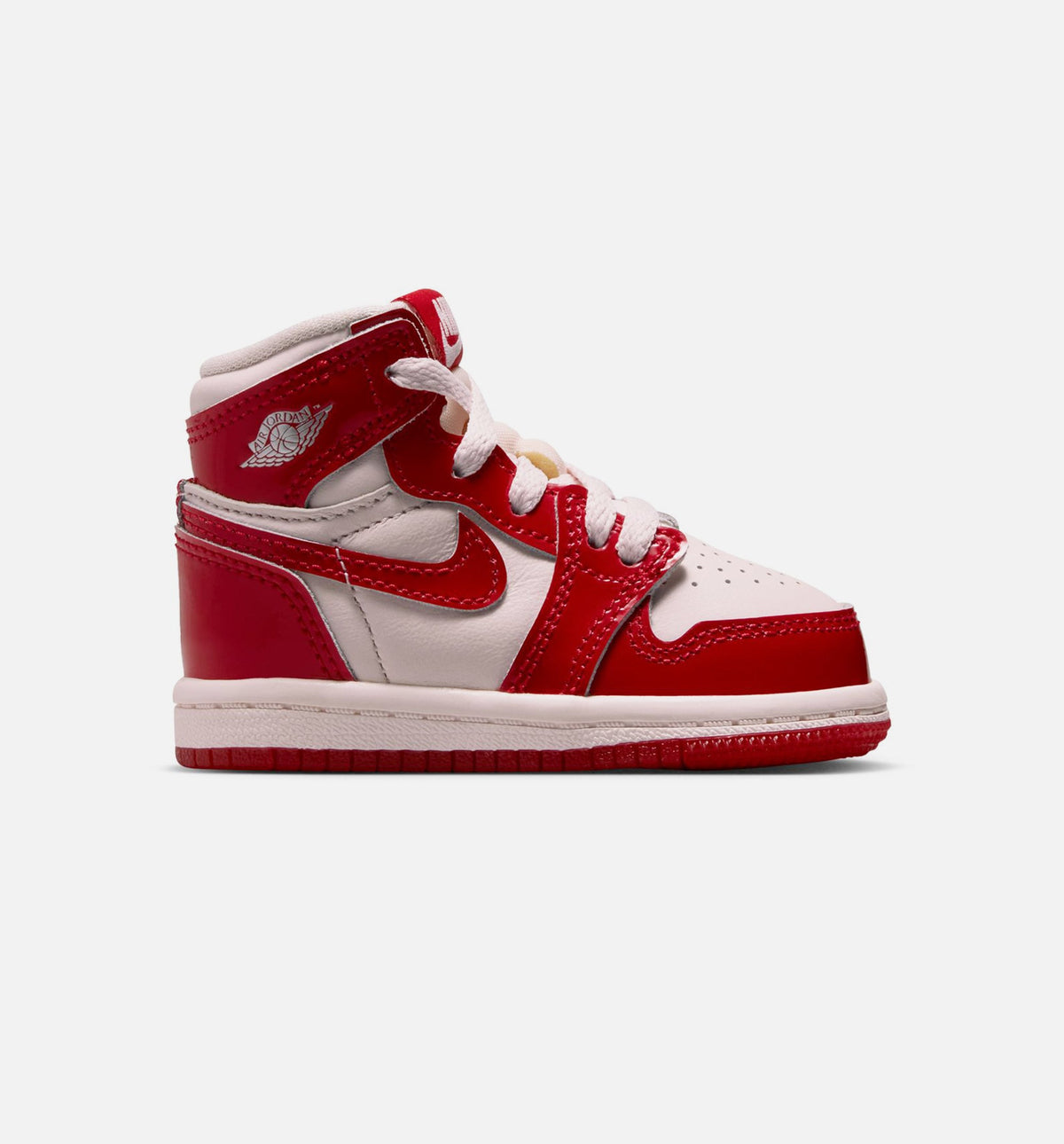 Air Jordan 1 Retro High OG Nails and Grails - 婴幼儿生活方式运动鞋（大学红/金属银）