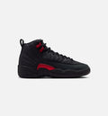 Air Jordan 12 Retro Bloodline 小学生生活方式运动鞋 - 黑色/校服红