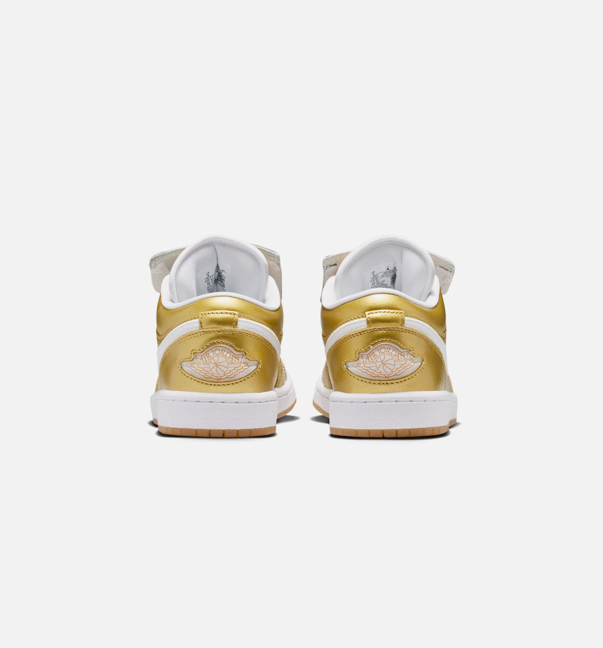 Air Jordan 1 Low - 女款生活方式运动鞋（金/白/橡皮黄）
