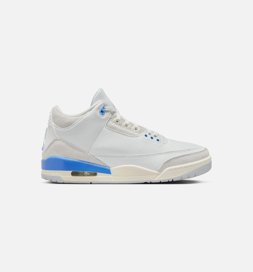Air Jordan 3 Retro Lucky Shorts - 男款生活方式运动鞋（峰白/氢蓝/传说蓝）