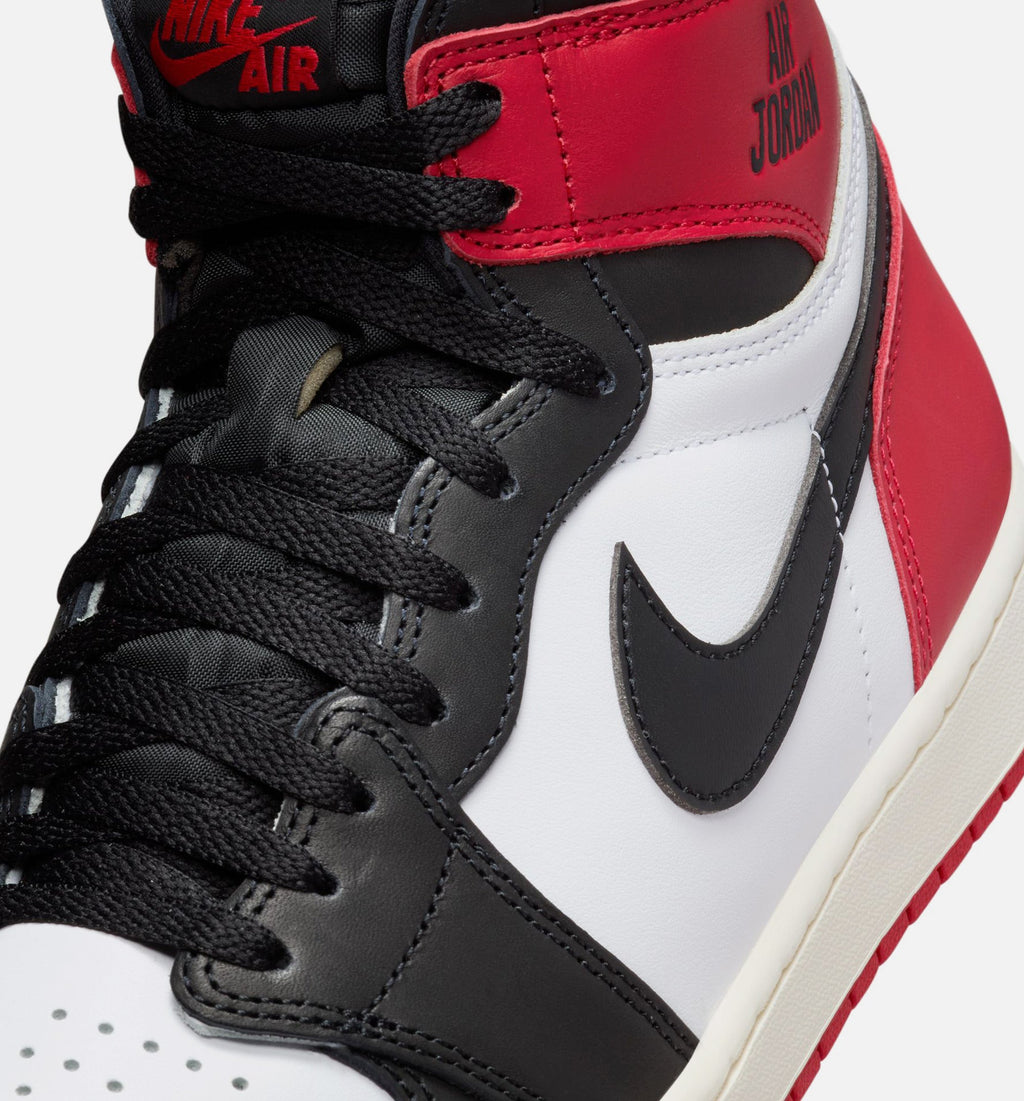 Air Jordan 1 Retro High OG Black Toe - 男款生活方式运动鞋（白/黑/红/帆布白）