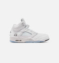 Air Jordan 5 Retro OG White Metallic 男款生活方式运动鞋 - 白色/金属银/黑色