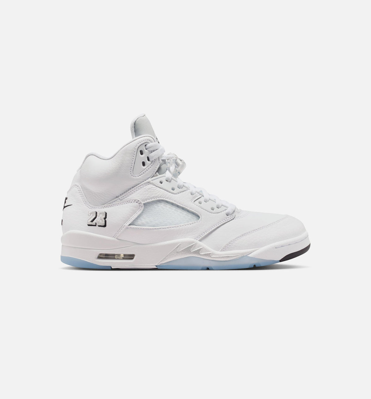 Air Jordan 5 Retro OG White Metallic 男款生活方式运动鞋 - 白色/金属银/黑色