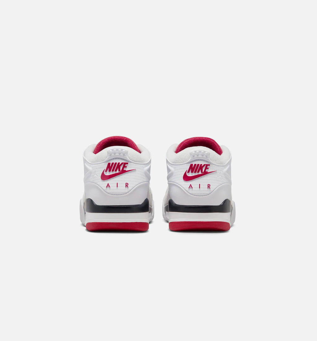 Air Jordan 4 RM 男款生活方式运动鞋 - 白色/黑色/中性灰/校服红