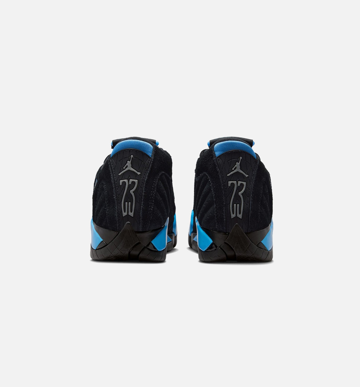 Air Jordan 14 Retro Black University Blue 大童生活方式运动鞋 - 黑色/白色/学院蓝