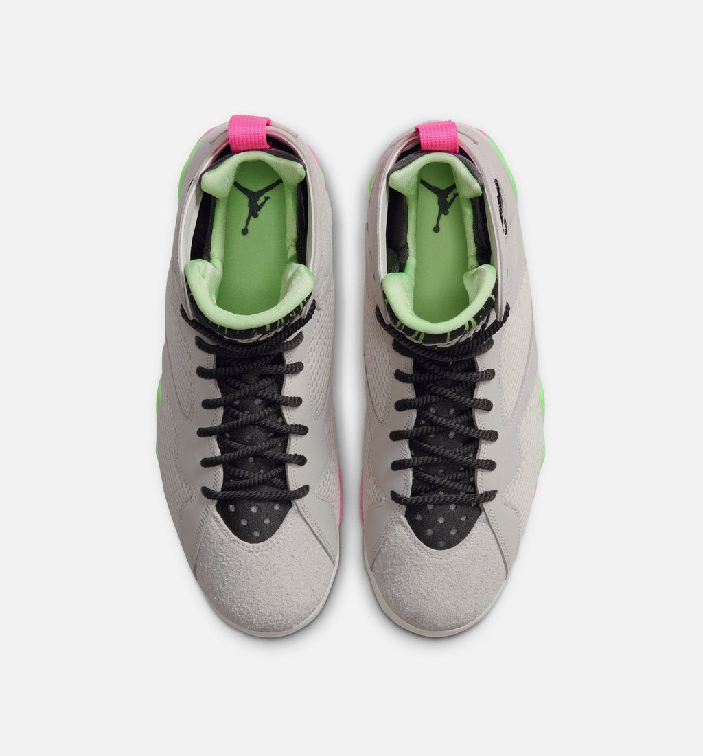 Air Jordan 7 Retro Tennis Day - 男款生活方式运动鞋（幻灵白/选手黄绿/粉红烁烁/深灰）