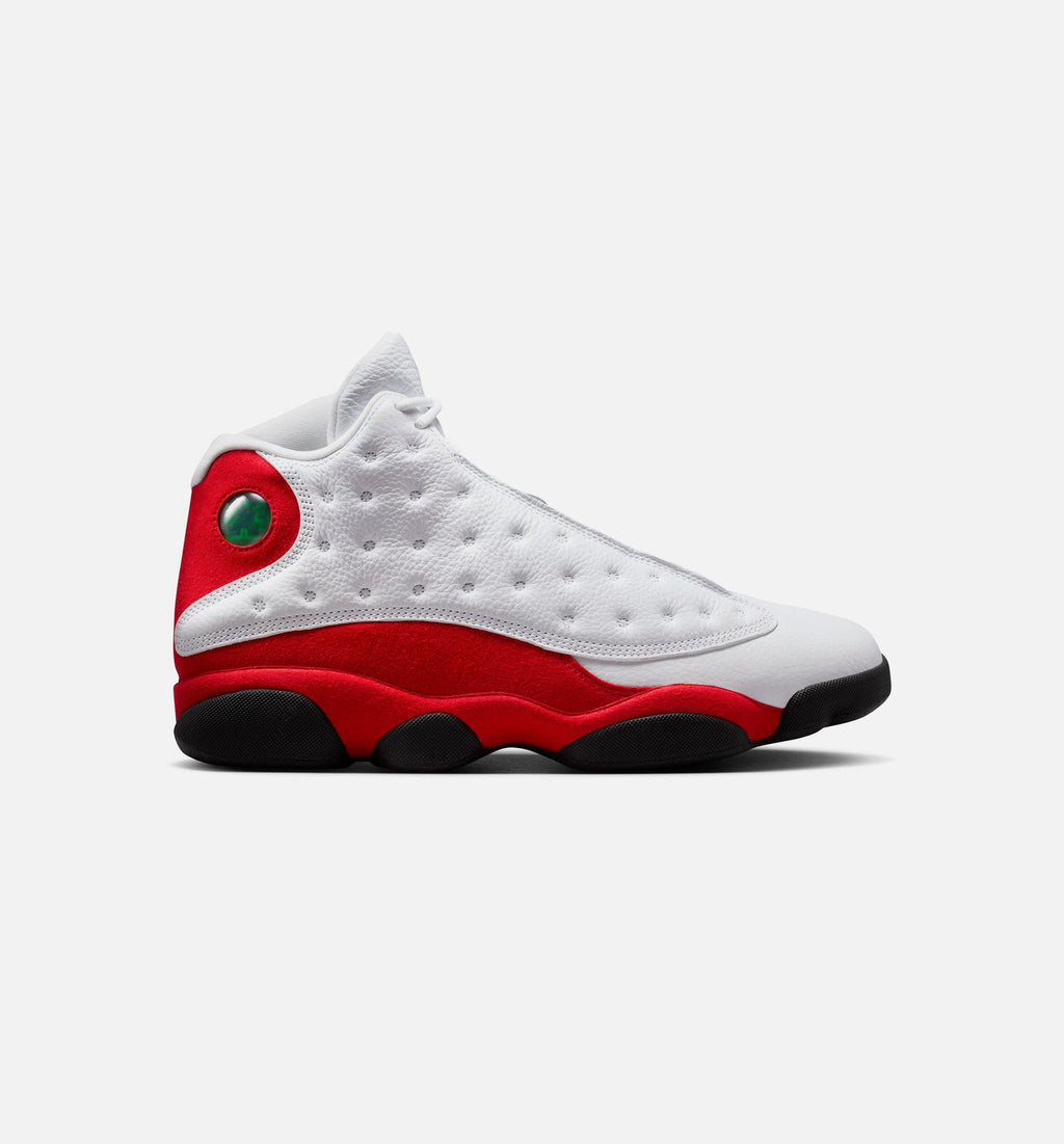 Air Jordan 13 Retro White And University Red 男款生活方式运动鞋 - 白色/黑色/真红