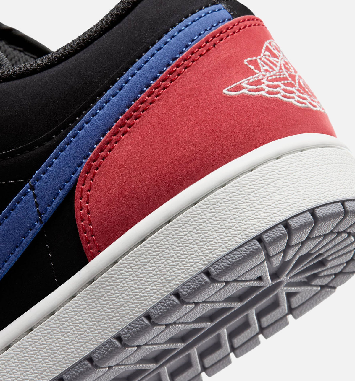 Air Jordan 1 Low - 男款生活方式运动鞋（黑/白/真蓝/红）