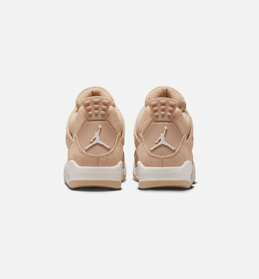 Air Jordan 4 Retro Cozy Girl 女款生活方式运动鞋 - 麻色/淡朴木色