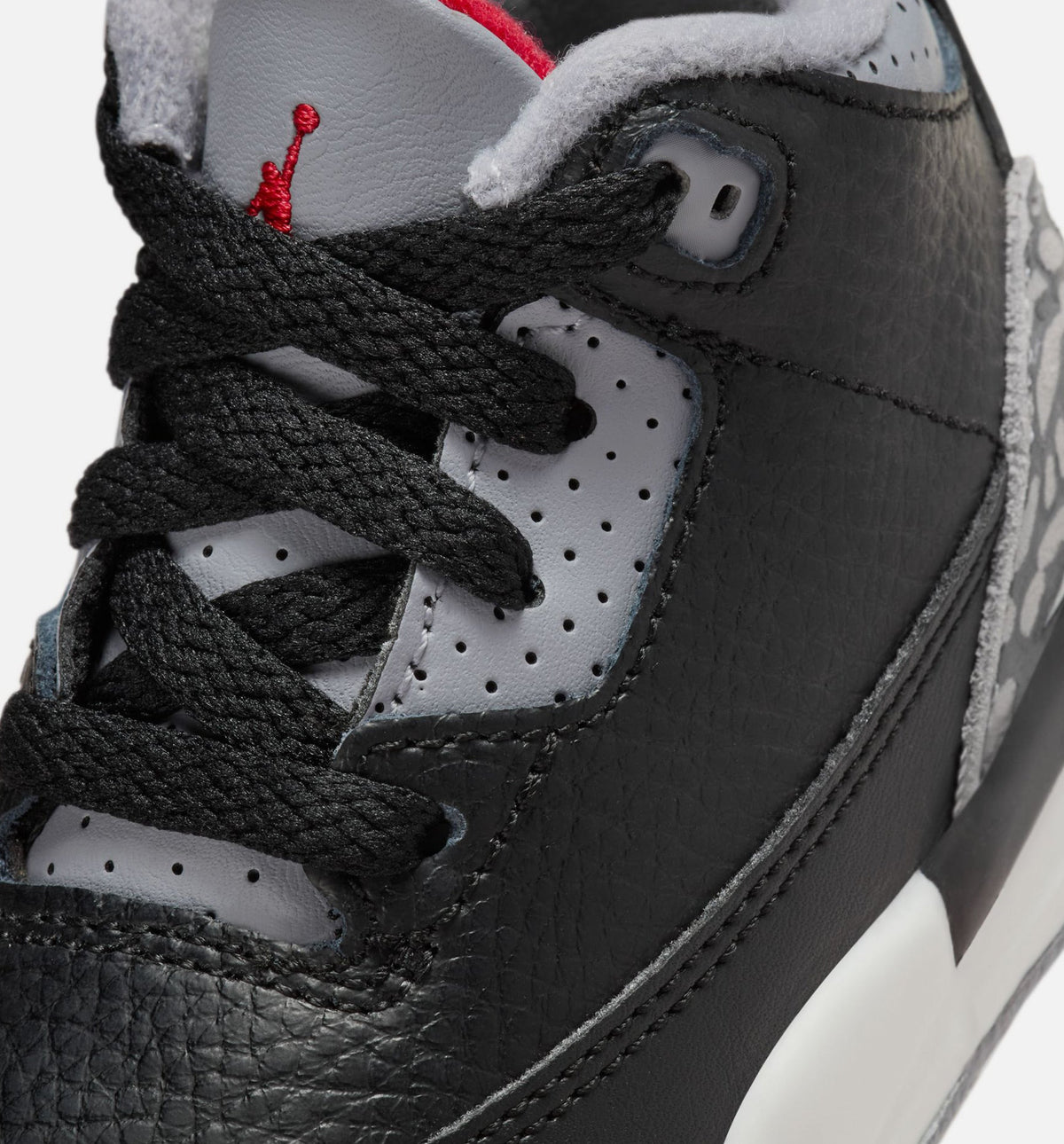 Air Jordan 3 Retro Black Cement - 婴幼儿生活方式运动鞋（黑/火焰红/水泥灰/峰白）