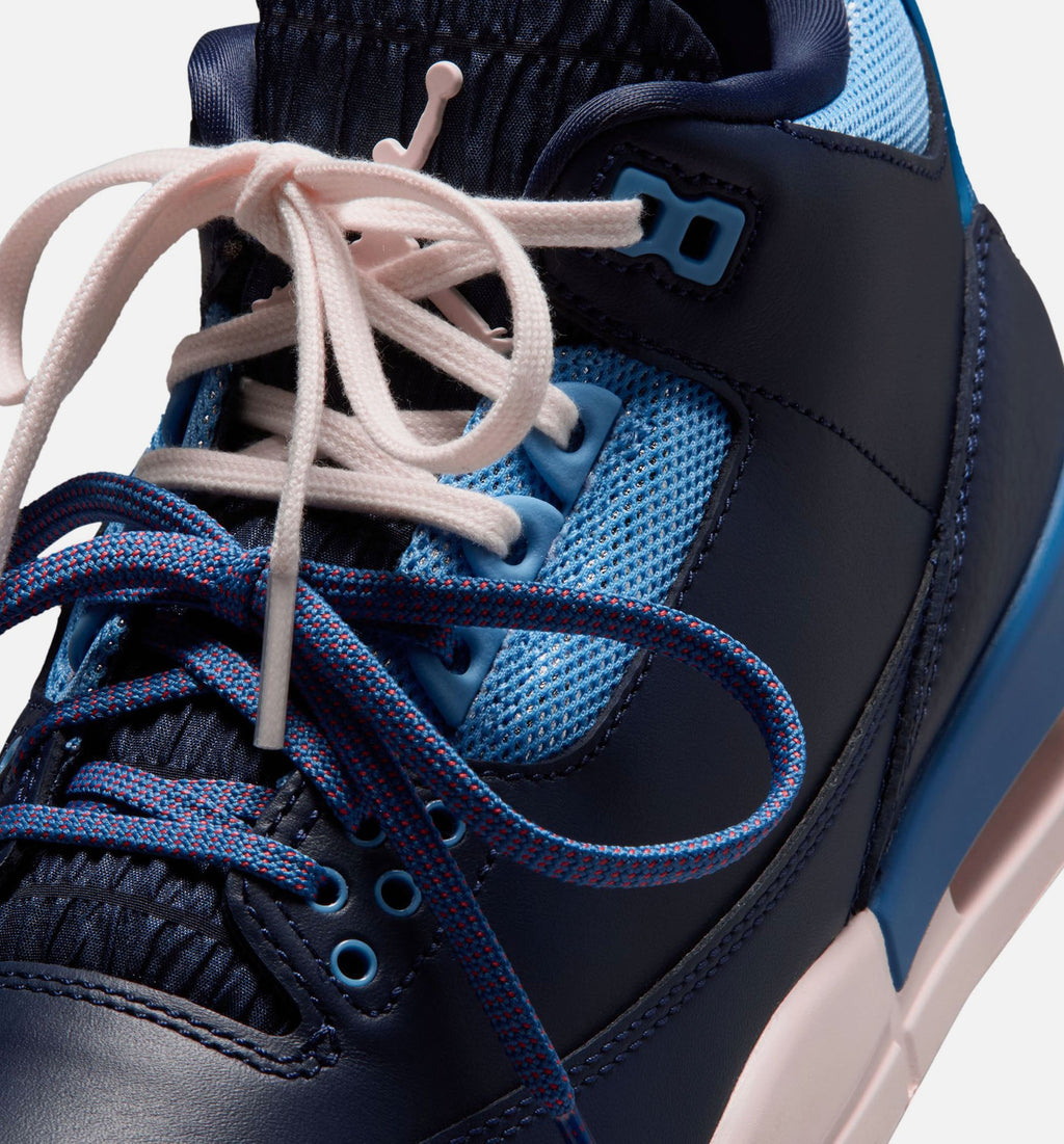 Air Jordan 3 Retro Sport Renaissance - 女款生活方式运动鞋（黑踽岩/粉笔白/赛道红）