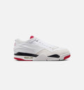 Air Jordan 4 RM 男款生活方式运动鞋 - 白色/黑色/中性灰/校服红