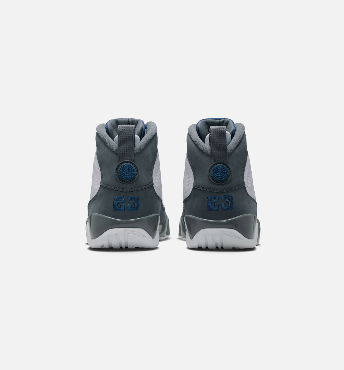 Air Jordan 9 Retro Flint Grey And French Blue 男款生活方式运动鞋 - 白色/法式蓝/熧石灰