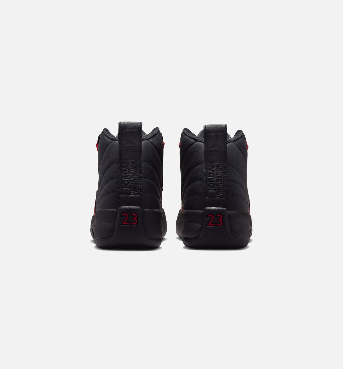 Air Jordan 12 Retro Bloodline 小学生生活方式运动鞋 - 黑色/校服红