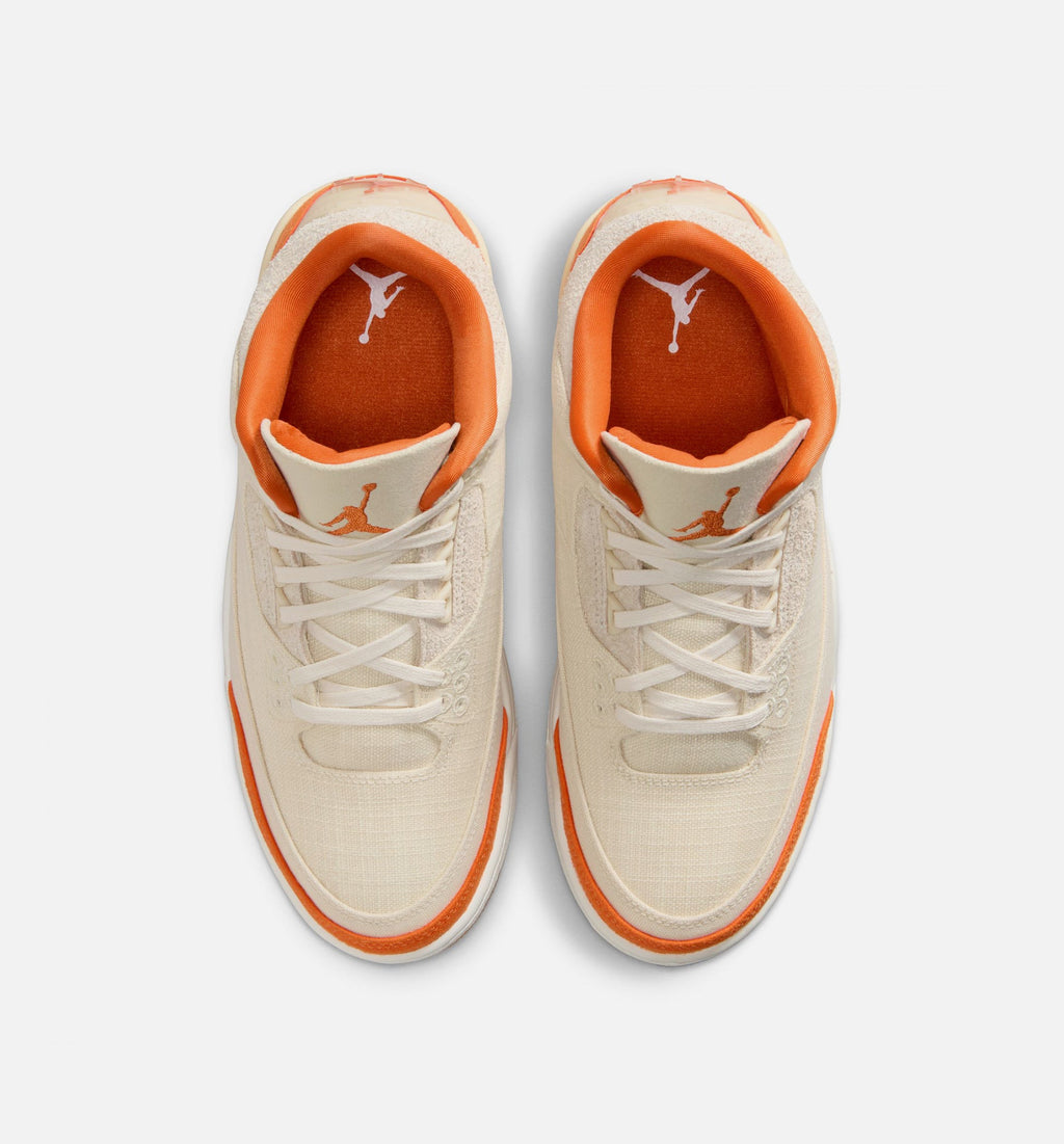 Air Jordan 3 Retro Starfish 女款生活方式运动鞋 - Fossil/Starfish/Sail
