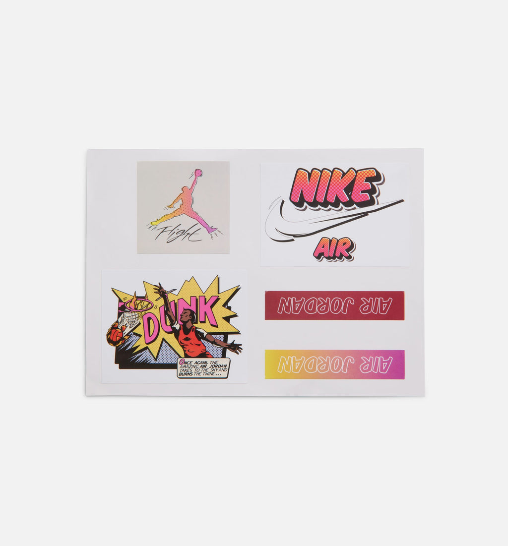 Air Jordan 4 Retro Comic 男款生活方式运动鞋 - 脱白/火焰粉/深灰