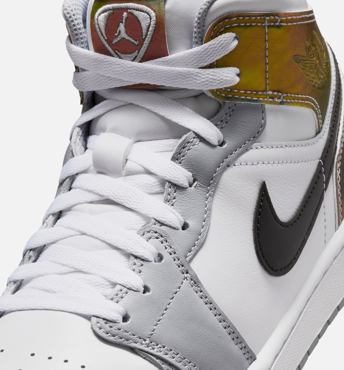 Air Jordan 1 Mid SE - 男款生活方式运动鞋（黑/白/狼灰）