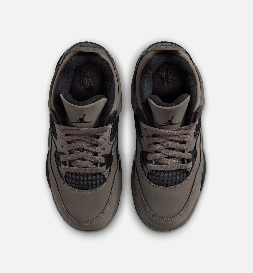 Air Jordan 4 Retro Cave Stone And Black 学前儿童生活方式运动鞋 - 洞穴石/黑色/月粒灰