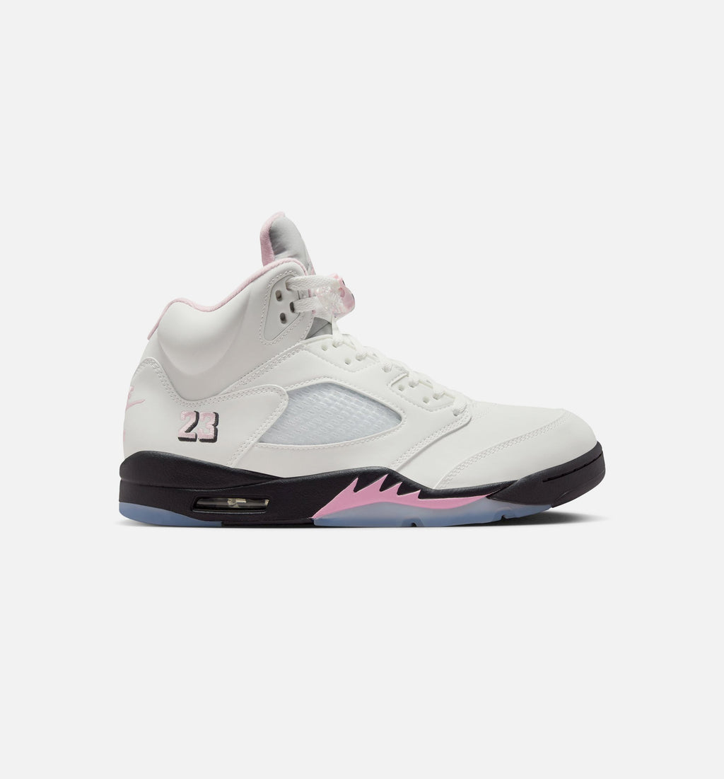 Air Jordan 5 Retro Medium Soft Pink Mens Lifestyle Shoe - WhiteSoft PinkBlack