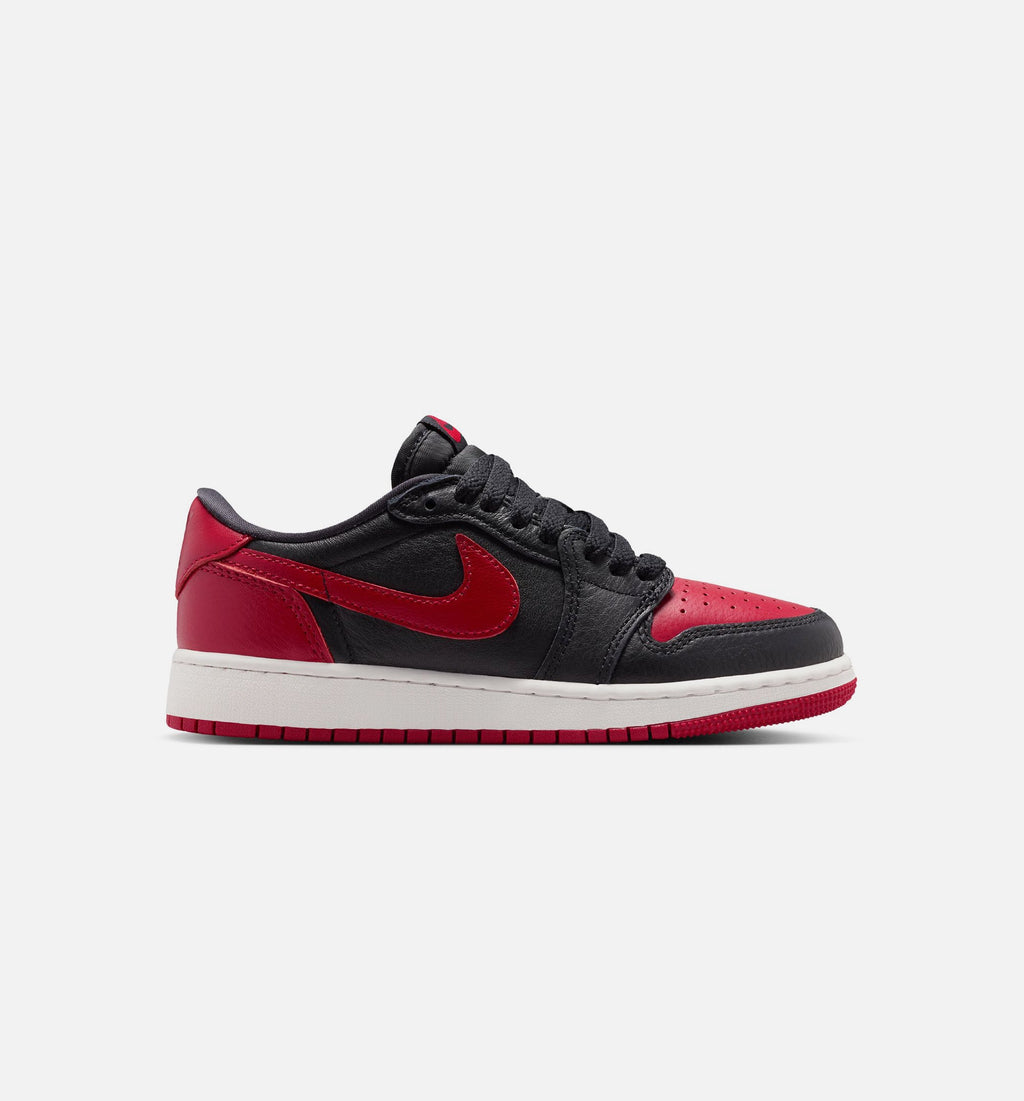 Air Jordan 1 Retro Low OG Banned - 青少年生活方式运动鞋（黑/红/峰白)