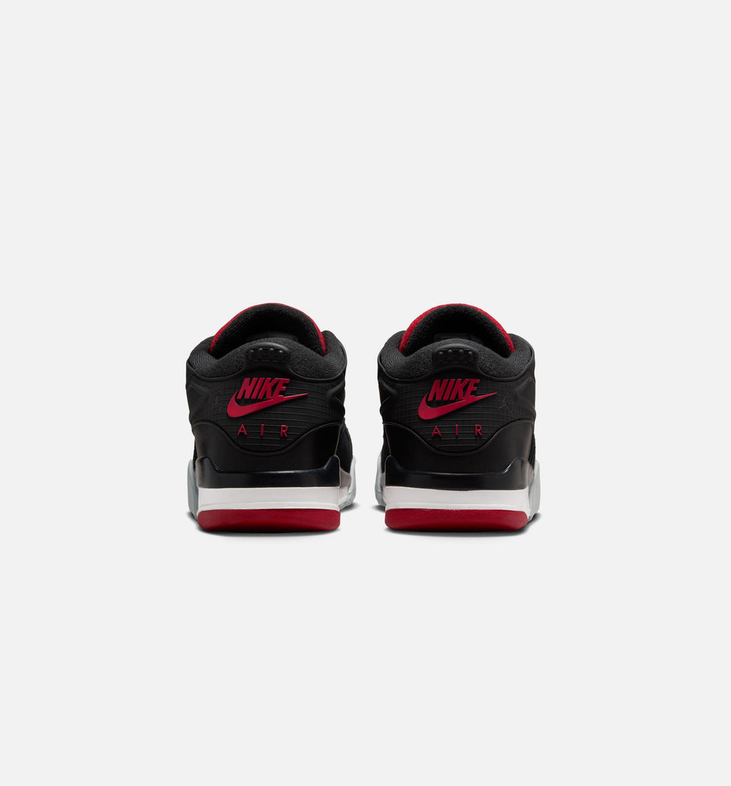 Air Jordan 4 RM 男款生活方式运动鞋 - 黑色/狼灰/白色/校服红