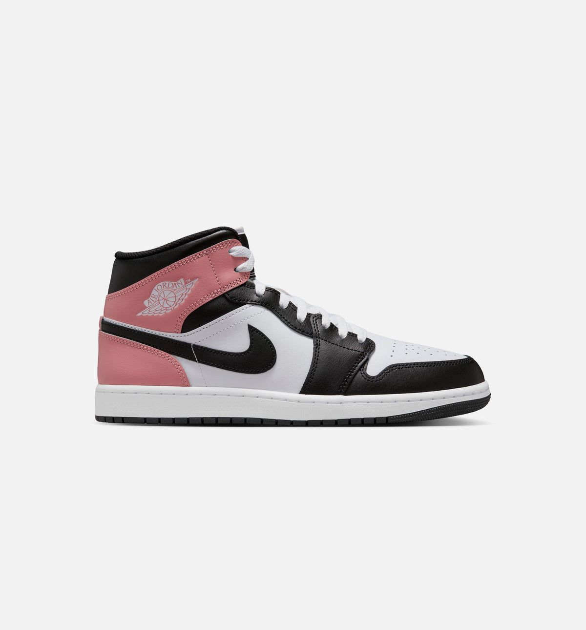 Air Jordan 1 Mid - 男款生活方式运动鞋（白/锈粉/黑）