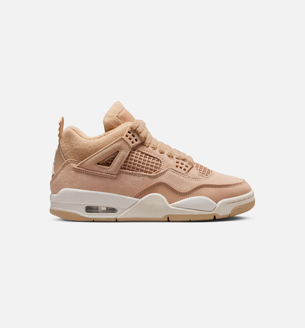 Air Jordan 4 Retro Cozy Girl 女款生活方式运动鞋 - 麻色/淡朴木色