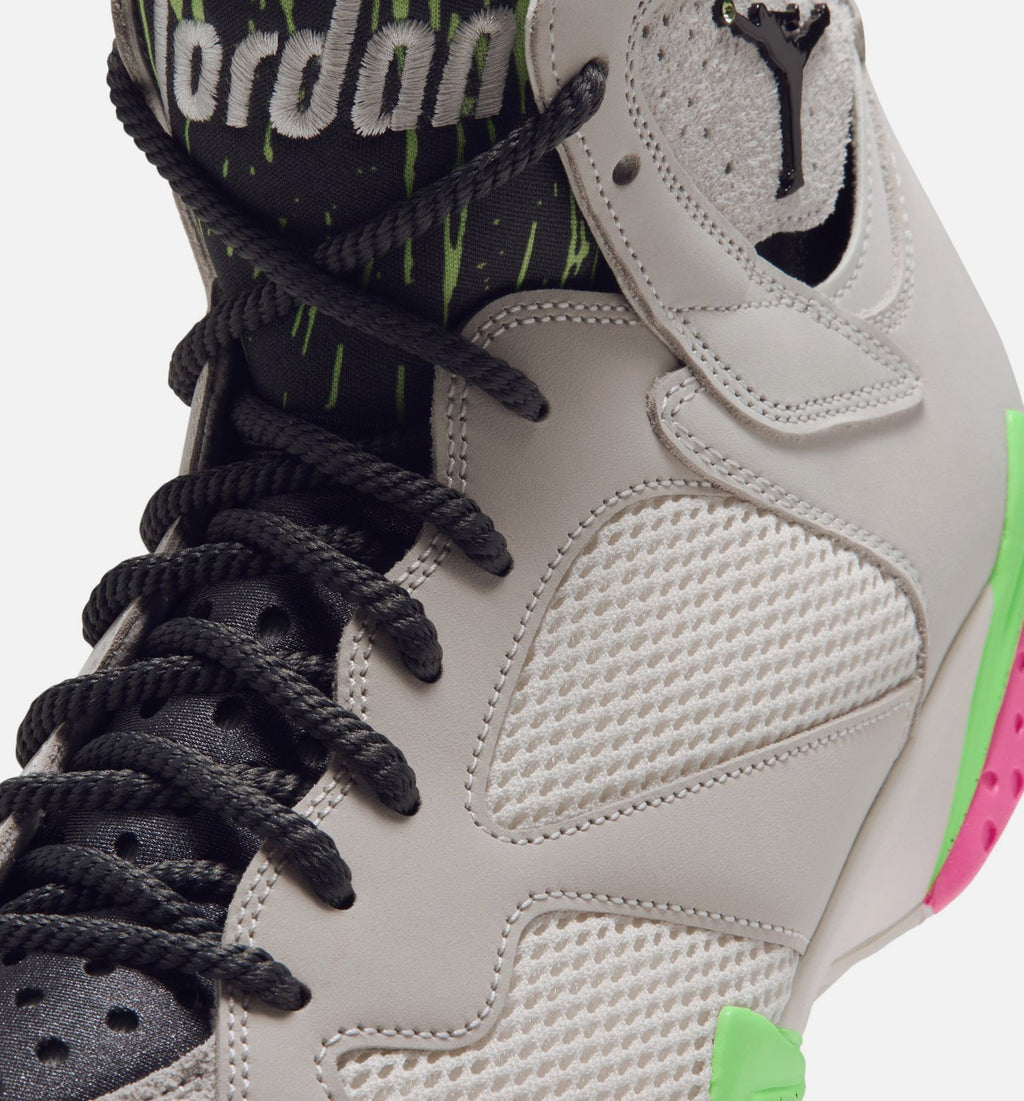Air Jordan 7 Retro Tennis Day - 男款生活方式运动鞋（幻灵白/选手黄绿/粉红烁烁/深灰）