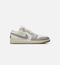 Air Jordan 1 Low - 男款生活方式运动鞋（帆布白/火焰红/学院灰/麻黄）