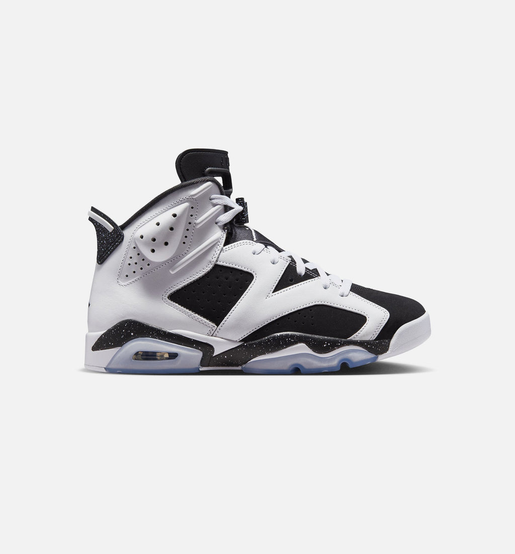 Air Jordan 6 Retro Black And White 男款生活方式运动鞋 - 黑色/白色