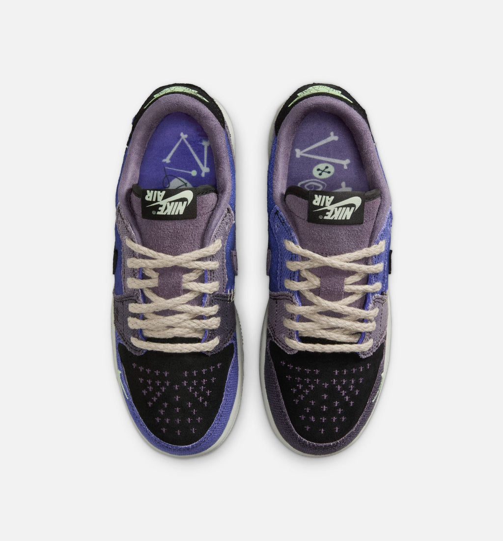 Air Jordan 1 Low OG - 青少年生活方式运动鞋（紫葱色/深葡萄色）