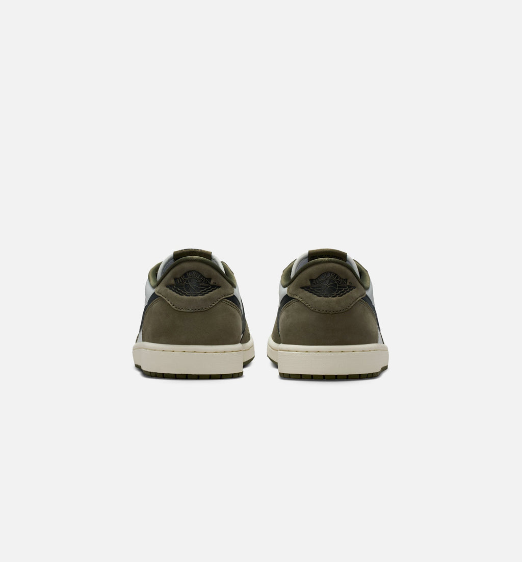 Air Jordan 1 Low - 男款生活方式运动鞋（帆布白/火焰红/学院灰/麻黄）