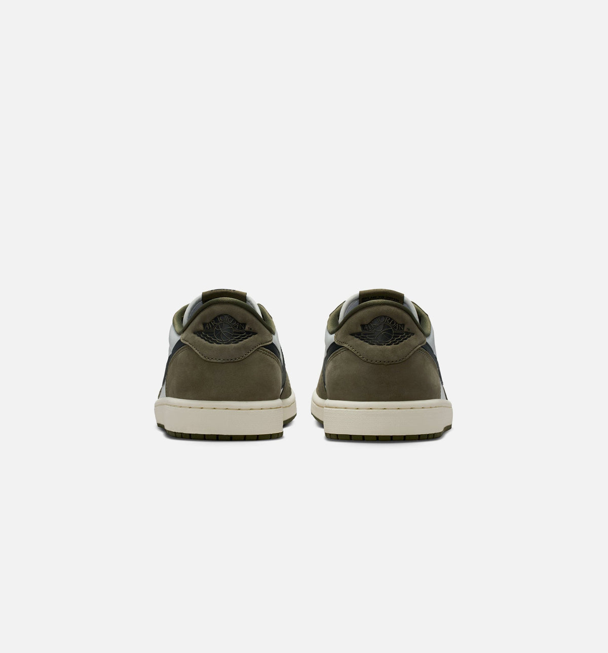 Air Jordan 1 Low - 男款生活方式运动鞋（帆布白/火焰红/学院灰/麻黄）