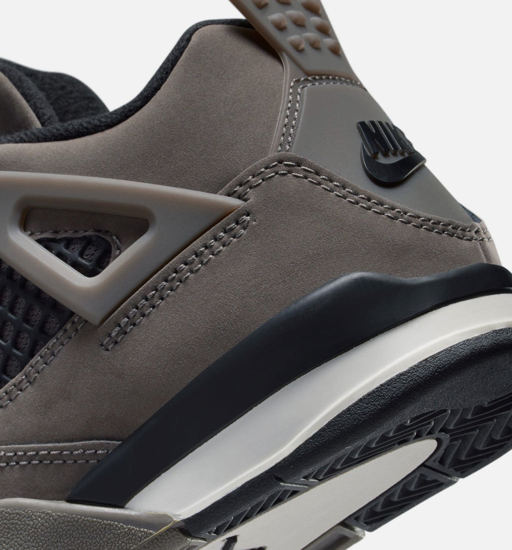 Air Jordan 4 Retro Cave Stone And Black 学前儿童生活方式运动鞋 - 洞穴石/黑色/月粒灰