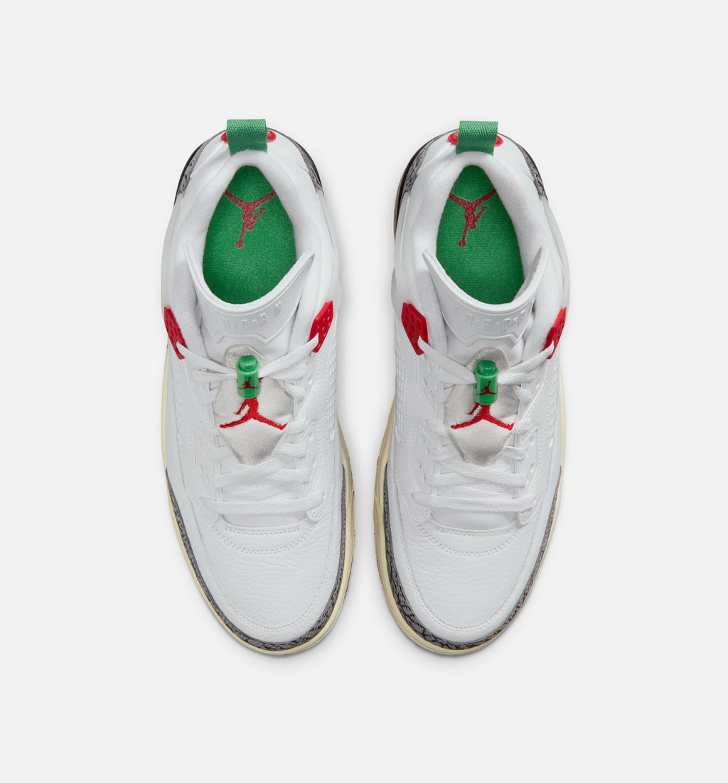 Spizike Low 男款生活方式运动鞋 - 白色/黑色/帆布白/大学红