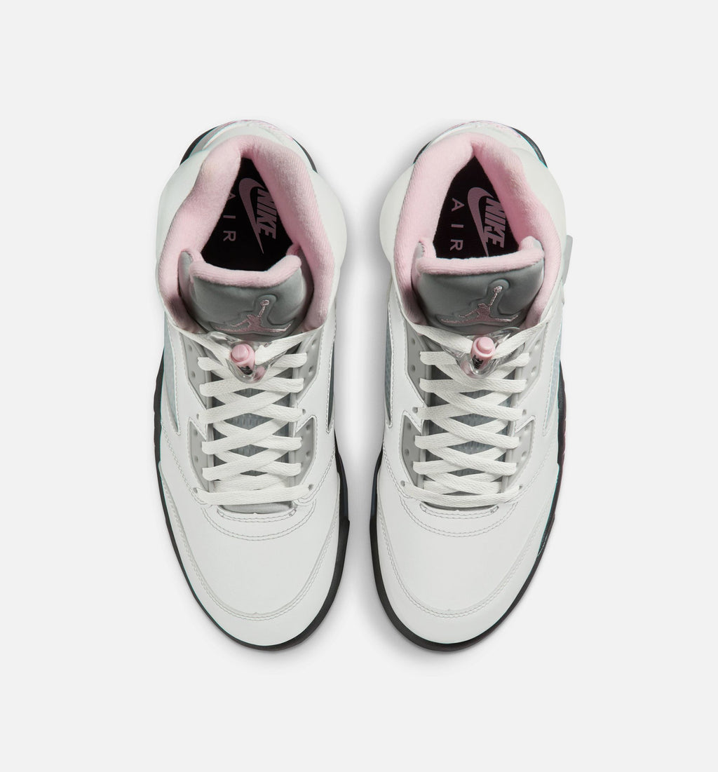 Air Jordan 5 Retro Medium Soft Pink Mens Lifestyle Shoe - WhiteSoft PinkBlack