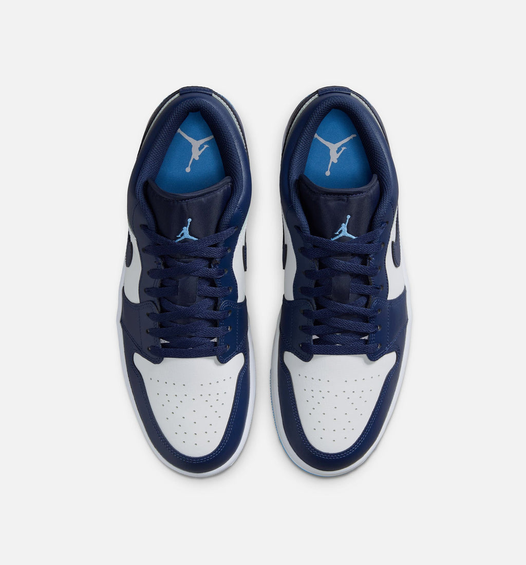 Air Jordan 1 Low - 男款生活方式运动鞋（深海军蓝/大学蓝/白）