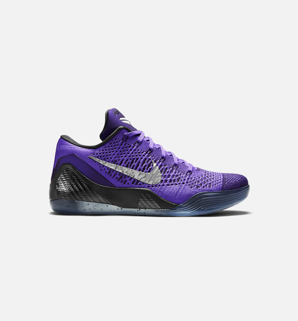 Kobe 9 Elite Low Moonwalker 男款生活方式运动鞋 - 超级葡萄紫/白色/洞穴紫