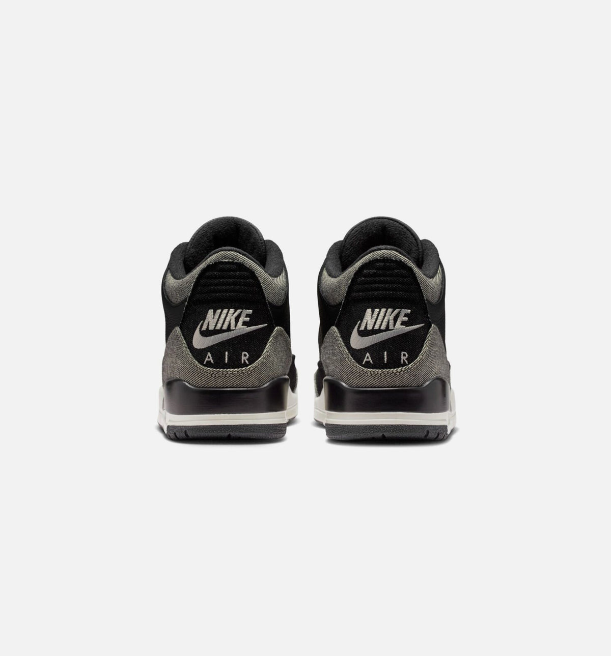 Air Jordan 3 x Levi's Black and White 男款生活方式运动鞋 - 牛仔布/黑色/健身红
