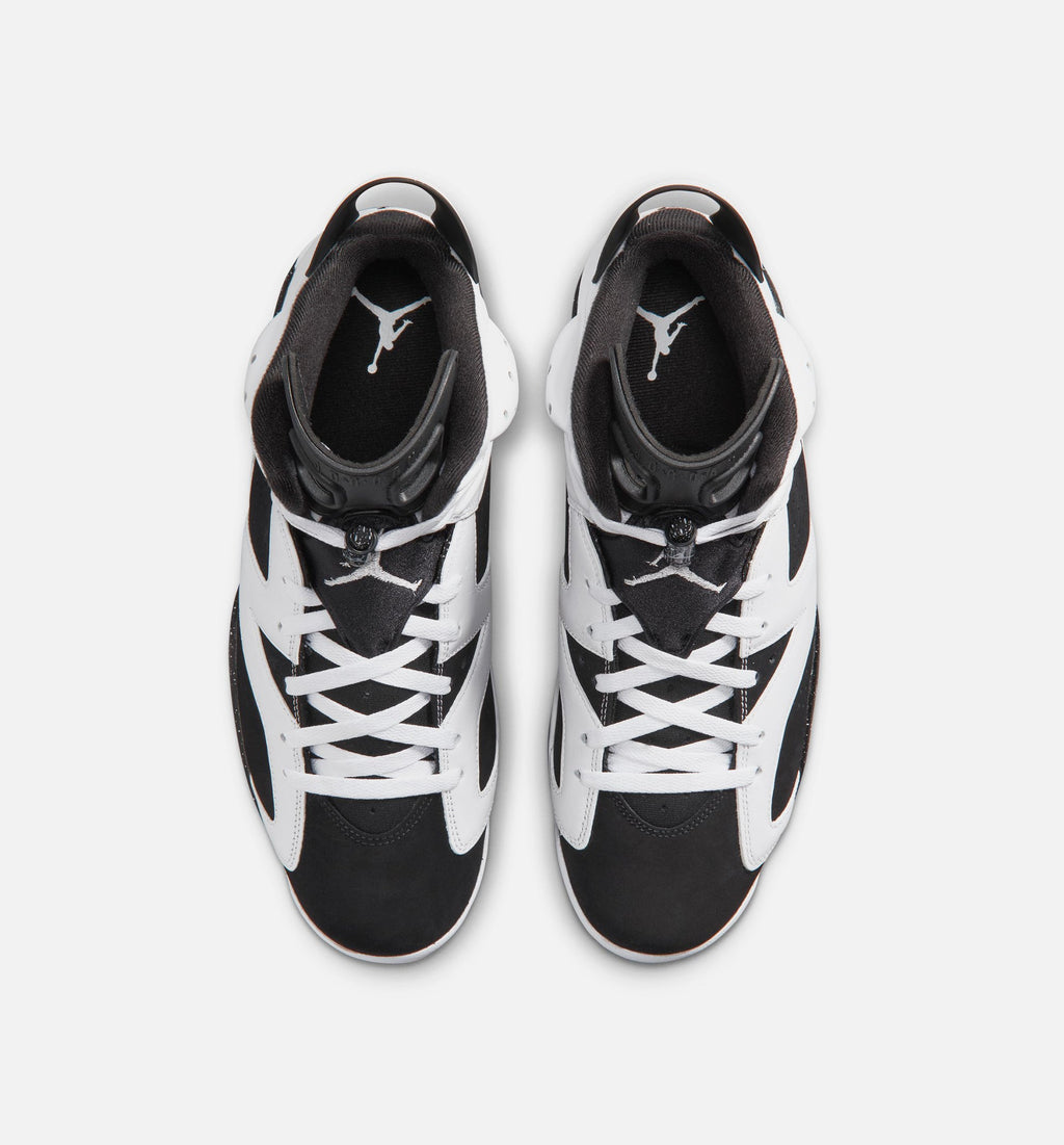 Air Jordan 6 Retro Black And White 男款生活方式运动鞋 - 黑色/白色