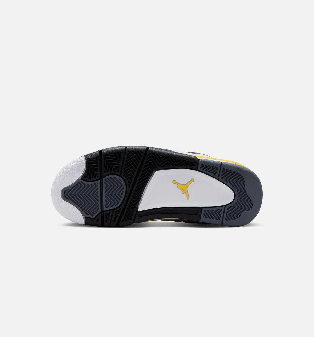 Air Jordan 4 Retro Rare Air Tour Yellow 小学生生活方式运动鞋 - 白色/深蓝灰/黑色/巡回黄