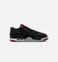 Air Jordan 4 RM 男款生活方式运动鞋 - 黑色/狼灰/白色/校服红