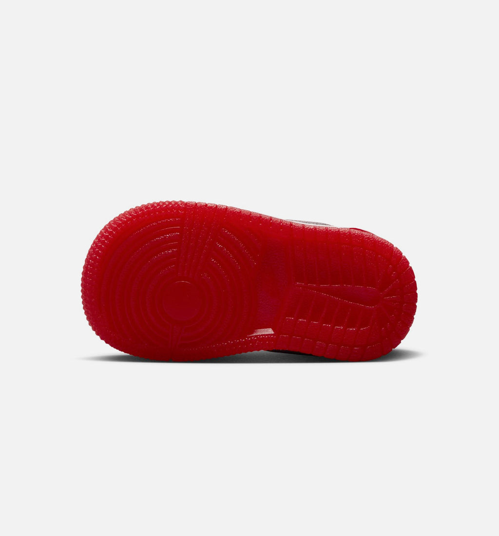 Air Jordan 1 Retro High OG Nails and Grails - 婴幼儿生活方式运动鞋（大学红/金属银）